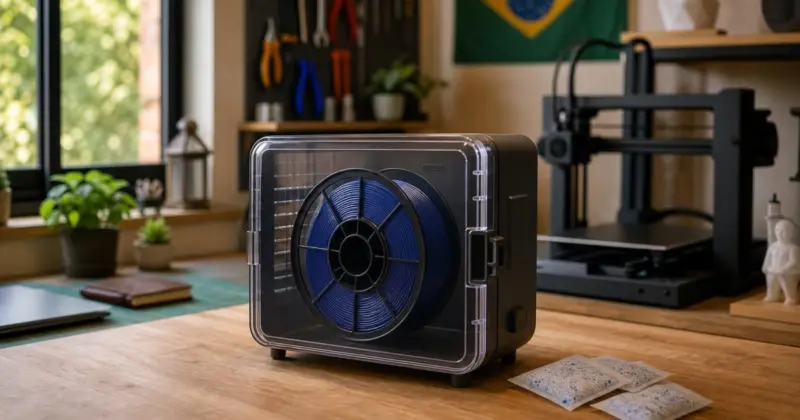 Como secar filamento úmido e quando isso é necessário