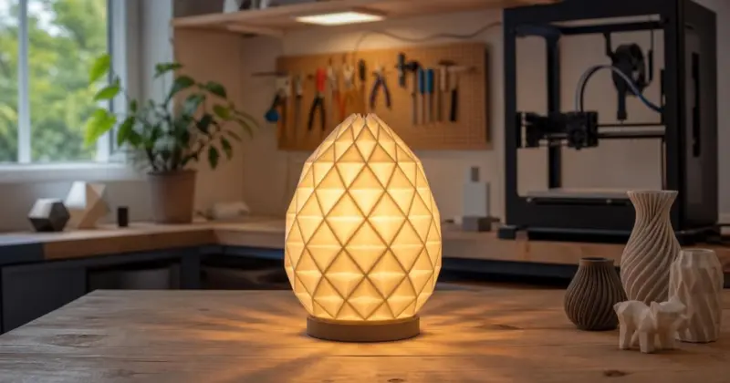 Quanto cobrar por uma luminária impressa em 3D