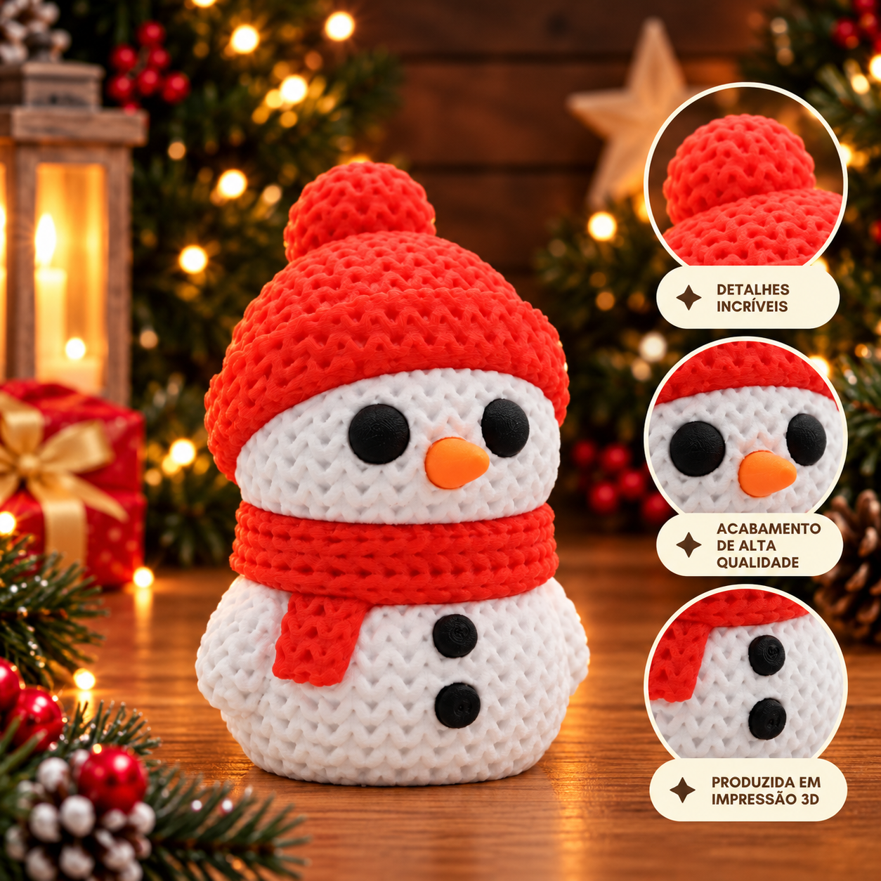 Boneco de Neve Trico