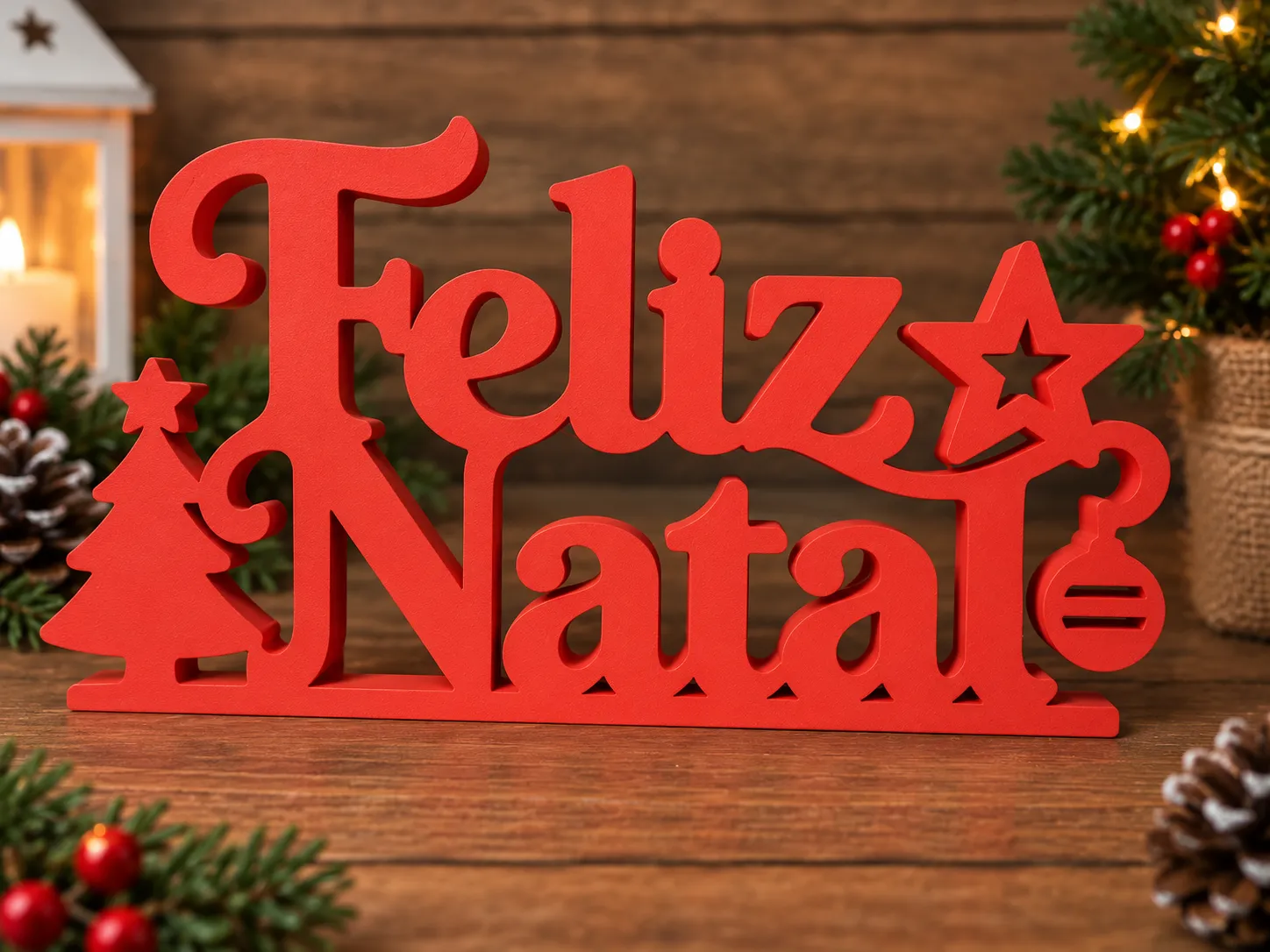 Plaquinha Feliz Natal