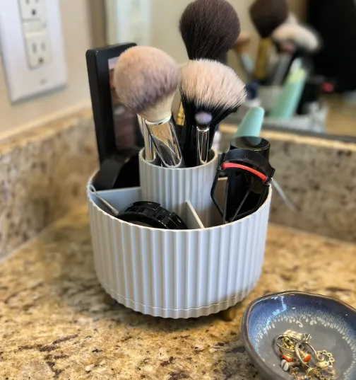 Organizador Giratório para Mesa ou Banheiro